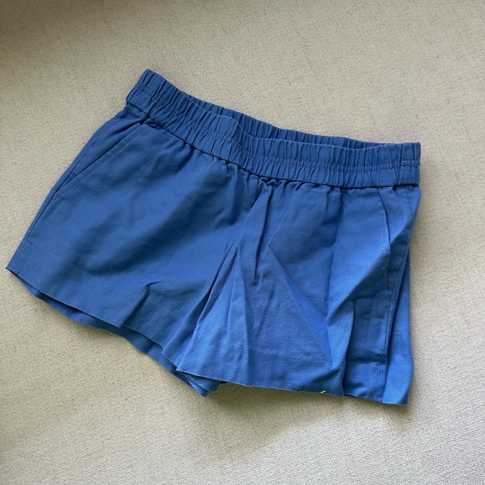 J. Crew Blue Athletic Shorts Elastic Waist Lightweight